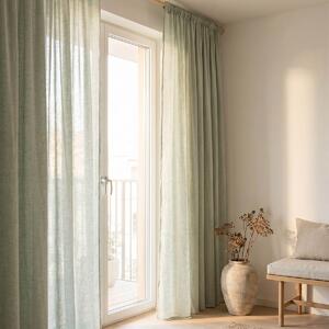 Κουρτίνα (140x270) Με Τρέσα Easy Home Harmonica Green