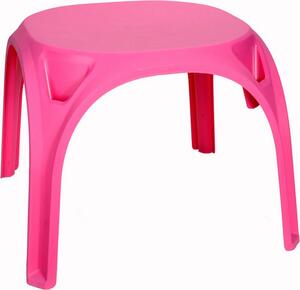 NEKTAR PLAST Τραπεζάκι Πλαστικό Ματ Ροζ 0191 --55εκ X 55εκ Χ Υ48εκ