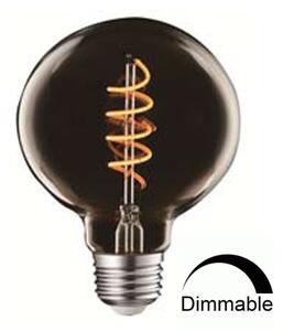 Universe LED Λάμπα Filament G95 4W Θερμό E27 Flex Art Line Σε Τιτάνιο Γυαλί DIMMABLE Universe - 1-U007269