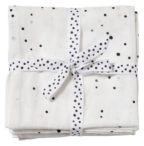 Μουσελίνες/Πάνες Αγκαλιάς (Σετ 2τμχ) Done By Deer Dreamy Dots White BR74368