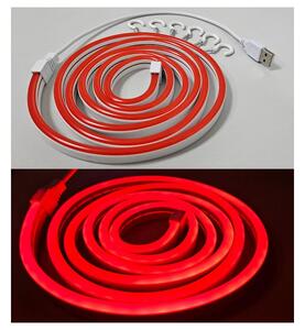 LED Flexible ταινία NEON LED/5V USB 1,8 m κόκκινο