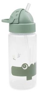 Παγούρι 350ml Με Καλαμάκι Done By Deer Croco Green BR76439