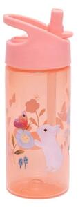 Παγούρι 380ml Με Καλαμάκι Petit Monkey Bunny Pink