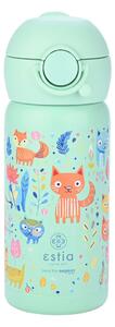 Παγούρι - Θερμός 350ml Με Καλαμάκι Estia Save The Aegean Feline Foliage 01-23461