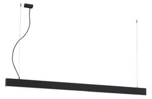 Γραμμικό Φωτιστικό Κρεμαστό Viokef Ciba 3916-00226-3-B-P-N L2260 3000K Μαύρο Ματ