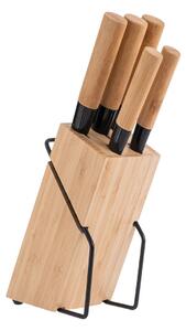 Estia Μαχαιρια Bamboo Essentials Ανοξειδωτα με Βαση σετ 5 Τεμ