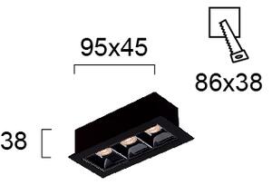 Φωτιστικό Σποτ Viokef Aden 4281700 3000K Μαύρο Ματ