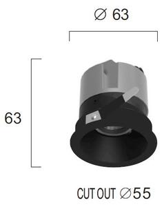 Φωτιστικό Χωνευτό Viokef Alea 3914-010B-3-S-38 3000K Μαύρο Ματ