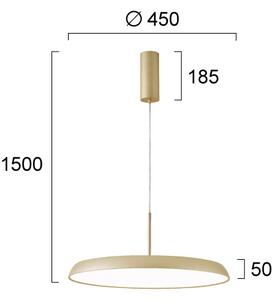 Φωτιστικό Κρεμαστό Viokef Art 4303400 3000K Χρυσό Χρώμα