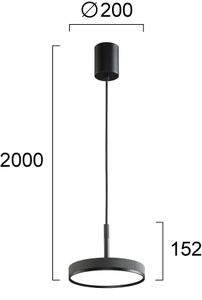 Φωτιστικό Κρεμαστό Viokef Don 4300300 3000K Γκρι Σκούρο