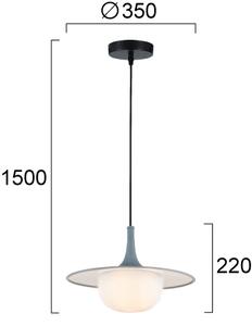 Φωτιστικό Κρεμαστό Viokef Fred 4312600 Γκρι