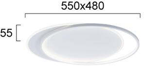 Φωτιστικό Οροφής Viokef Evelyn 4301900 3000K Λευκό Ματ