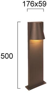 Φωτιστικό Επιδαπέδιο Viokef Lorka 4298600 Σκουριά Χαλκού