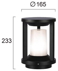 Φωτιστικό Επιδαπέδιο Viokef Korey 4321400 Λευκό Ματ Μαύρο Ματ