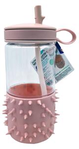 Παγούρι 503ml Με Καλαμάκι Melii Spikey L.Pink MEL13301