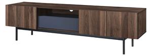 GROOVES TV STAND 3ΠΟΡΤΕΣ 1ΣΥΡΤΑΡΙ ΚΑΡΥΔΙ ΓΚΡΙ 180x40xH50cm