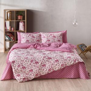 Παπλωματοθήκη Μονή (Σετ 165x245) 2 Όψεων Kentia Versus Barat 20 Fuchsia
