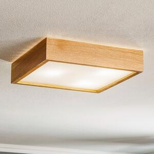 TEMAR LIGHTING Φωτιστικό οροφής Quatro DR με ξύλινο πλαίσιο, 38.5cm, ρυθμιζόμενος, Ξύλου, Σαλόνι / τραπεζαρία, Ξύλο, σύγχρονο