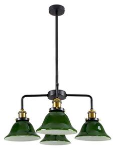 Φωτιστικό Οροφής Nostalgia 00769 4xE27 Φ57x90cm Green-Gold GloboStar