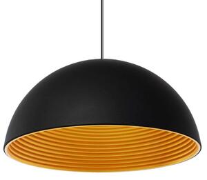 Φωτιστικό Οροφής Medea 01344 1xΕ27 Φ60x30cm Black-Gold GloboStar