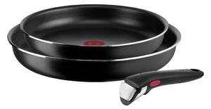 Tefal - Σετ Τηγάνια 3 τμχ INGENIO EASY COOK & CLEAN BLACK