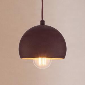 Luminex Κρεμαστό φωτιστικό Sool, σκούρο κόκκινο, Ø 15 cm, 1 φως, μέταλλο, E27, ρυθμιζόμενος, Κόκκινο, Σαλόνι / τραπεζαρία, Μέταλλο