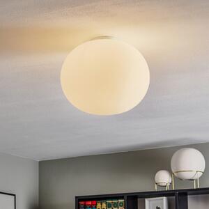 FLOS Glo-Ball - σφαιρικό φωτιστικό οροφής 33 cm, ρυθμιζόμενος, Λευκό, Σαλόνι / τραπεζαρία, Γυαλί, σχεδιασμός, Σφαίρα