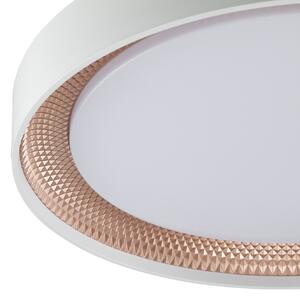 Brilliant Φωτιστικό οροφής LED Waldo, λευκό/ροζ χρυσό, Ø 38,5 cm, CCT, ρυθμιζόμενη ένταση., ρυθμιζόμενος, Λευκό, Σαλόνι / τραπεζαρία, Μέταλλο, σύγχρονο