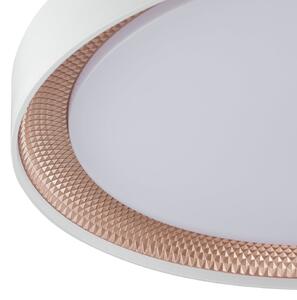 Brilliant Φωτιστικό οροφής LED Waldo, λευκό/ροζ χρυσό, Ø 48,5 cm, CCT, ρυθμιζόμενη ένταση., ρυθμιζόμενος, Λευκό, Σαλόνι / τραπεζαρία, Μέταλλο, σύγχρονο
