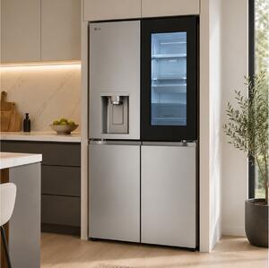 Ψυγείο Multi Door LG SBS GMG960MBEE Total No Frost με InstaView, Wi-Fi, Βρυσάκι νερού, Συνολική Χωρητικότητα 638L, Ενεργειακή Κλάση E και Ύψος 179.2cm