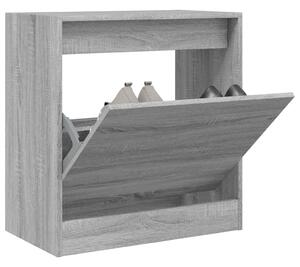 Παπουτσοθήκη Γκρι Sonoma 60x34x63,5 εκ. από Επεξεργ. Ξύλο - Γκρι