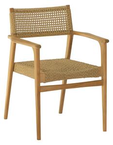 ΠΟΛΥΘΡΟΝΑ NEBO HM9937 ΞΥΛΟ TEAK & ΣΥΝΘ.RATTAN ΣΕ ΦΥΣΙΚΟ ΧΡΩΜΑ