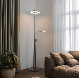 Eglo 33182 -Φωτιστικό δαπέδου LED Dimmable SOLANO 1xLED/26W/230V+1xLED/3,2W χρώμιο