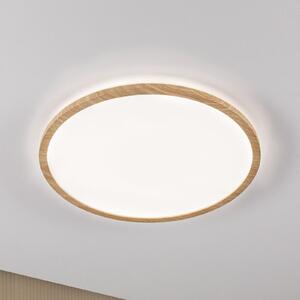 Paulmann LED Panel Atria Shine Ø42cm ξύλο IP44 4000K on/off, Ξύλου, Μελέτη / Γραφείο, Πλαστικό, σύγχρονο