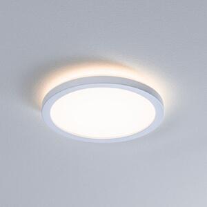 Paulmann LED Panel Atria Shine, Ø19cm λευκό IP44 3000K on/off, Λευκό, Μελέτη / Γραφείο, Πλαστικό, σύγχρονο