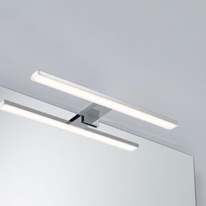 Paulmann Φωτιστικό καθρέφτη LED Evie, χρώμιο, 40 cm, IP44, Ασημένιο, Μπάνιο, Πλαστικό, σύγχρονο