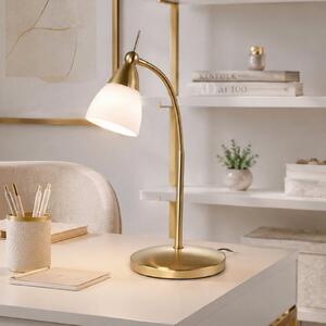 Paul Neuhaus Επιτραπέζιο φωτιστικό Pino, ορείχαλκος, 45 cm, dimmable, G9, ρυθμιζόμενος, Χρυσό / Ορείχαλκου, Σαλόνι / τραπεζαρία, Μέταλλο, σύγχρονο