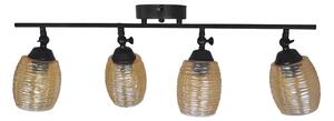 Σποτ Πολύφωτο Heronia Barrel Black/Meli 01-0394