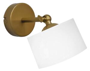 Απλίκα Τοίχου Heronia Drum White/Gold 34-0360