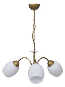 Φωτιστικό Οροφής Τρίφωτο Heronia Bull Gold/White 01-0377
