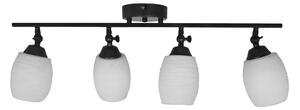 Σποτ Πολύφωτο Heronia Barrel Black/White 01-0393