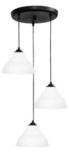 Φωτιστικό Οροφής Τρίφωτο Heronia Public Black/White 35-0064