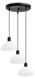 Φωτιστικό Οροφής Τρίφωτο Heronia Sfera Black/White 35-0091