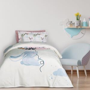 Κουβέρτα Παιδική 4915 Fleece Light Blue-Pink-Mint Das Home