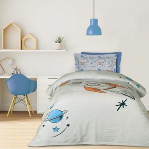 Κουβέρτα Παιδική 4912 Fleece Blue-Grey-Orange Das Home