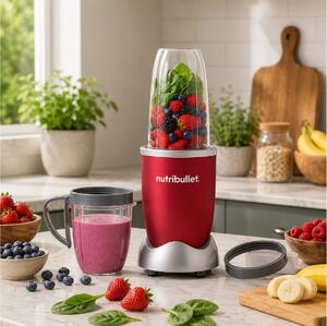 Μπλέντερ Nutribullet Original NB606R με ισχύ 600W, χωρητικότητα 700ml και 1 ταχύτητα - Red