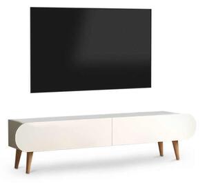 Έπιπλο τηλεόρασης Lotus Megapap χρώμα λευκό 120x30x40εκ