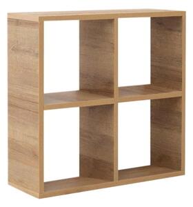 Βιβλιοθήκη Cube Megapap από μελαμίνη χρώμα pine oak 64x23x64εκ