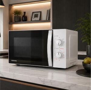 Φούρνος μικροκυμάτων Toshiba MW-MG20PWH με χωρητικότητα 20L και ισχύ 800W - White
