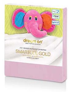 Προστατευτικό στρώματος Dream On, SMARTCEL GOLD Baby Pink 34, 60x120